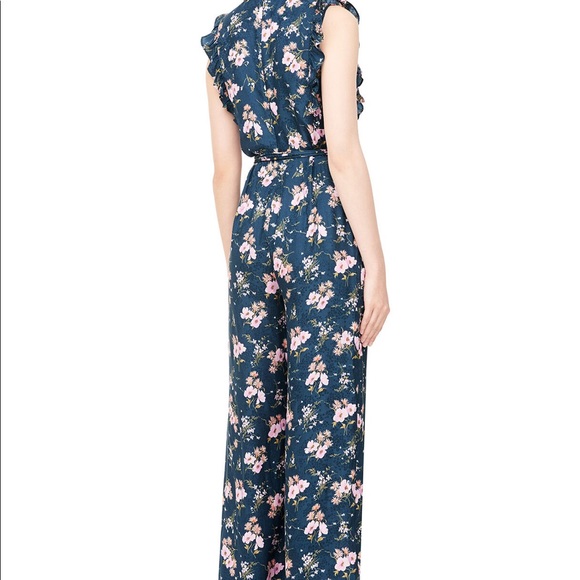 Rebecca Taylor Blue Floral Jumpsuit - Picture 6 of 13